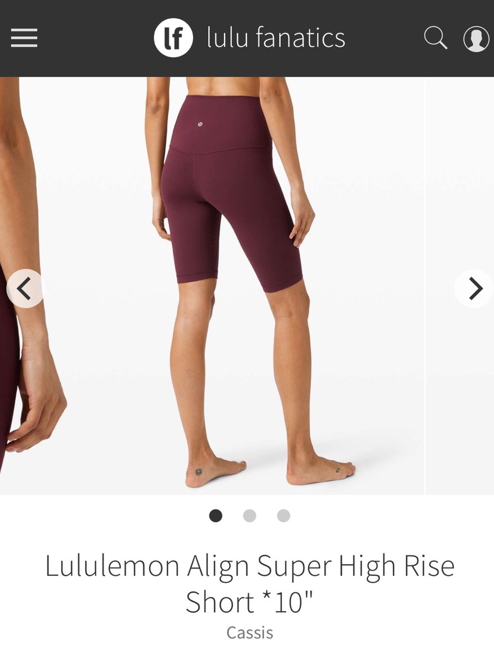 Lululemon Align Super High Rise Short *10" Size 6